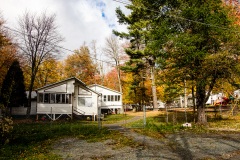 The Har Nof Bungalow Colony (formerly the Krauss Colony), Kiamesha Lake in the Catskill Mountains, NY. Oct. 2015.