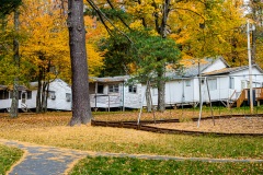The Har Nof Bungalow Colony (formerly the Krauss Colony), Kiamesha Lake in the Catskill Mountains, NY. Oct. 2015.