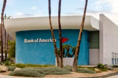 City National Bank, now Bank of America, 588 S. Palm Canyon Dr. (Gruen & Associates, 1959). Dec. 2016.