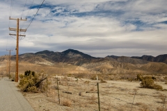 Desert landscape in Cabazon off I-10 northwest of Palm Springs